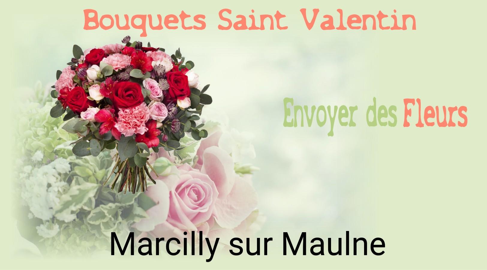 Roses de Saint-Valentin livrées à Marcilly-sur-Maulne